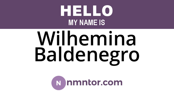 Wilhemina Baldenegro