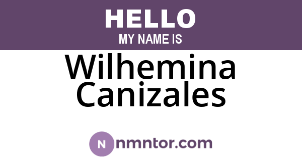 Wilhemina Canizales