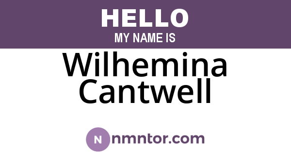 Wilhemina Cantwell