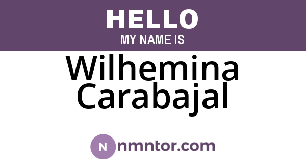 Wilhemina Carabajal