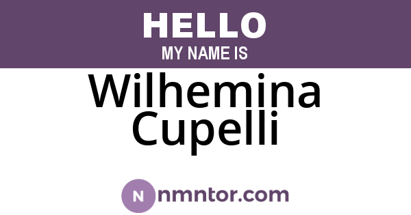 Wilhemina Cupelli