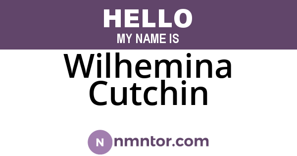 Wilhemina Cutchin