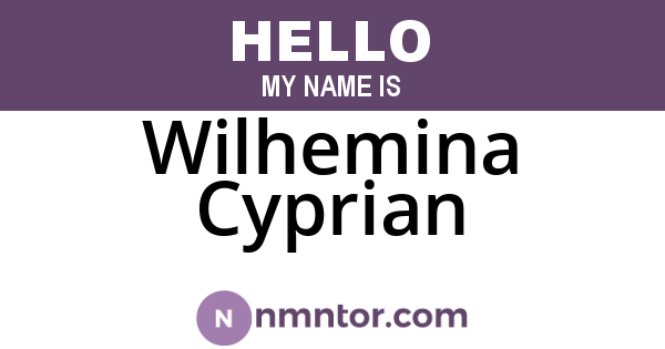 Wilhemina Cyprian