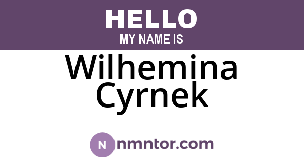 Wilhemina Cyrnek