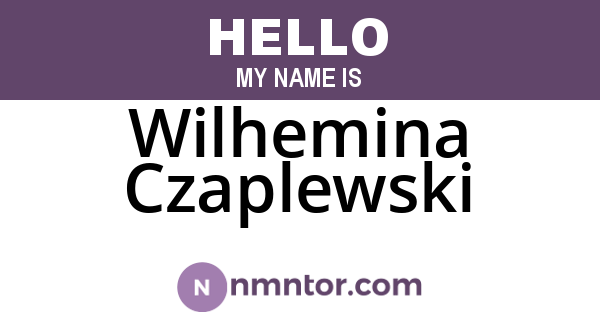Wilhemina Czaplewski