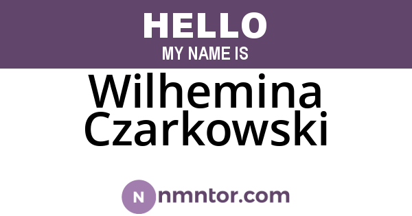 Wilhemina Czarkowski