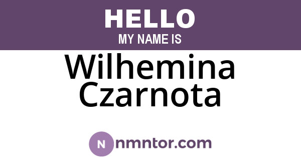 Wilhemina Czarnota
