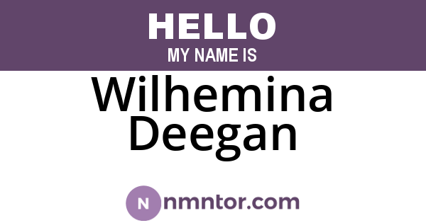 Wilhemina Deegan