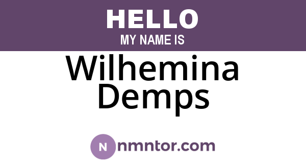 Wilhemina Demps