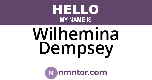Wilhemina Dempsey