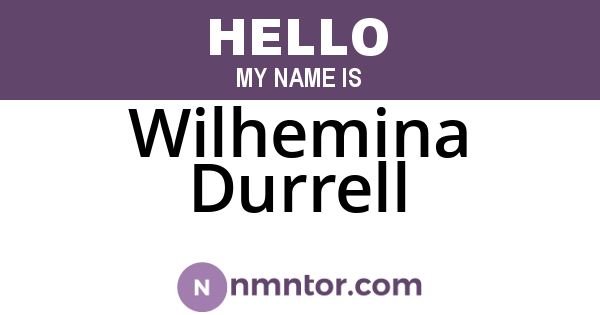 Wilhemina Durrell