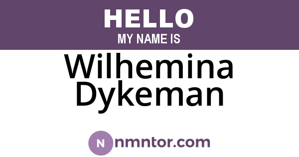 Wilhemina Dykeman