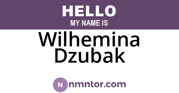 Wilhemina Dzubak