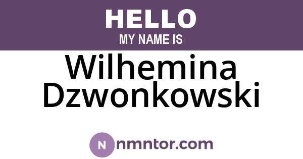 Wilhemina Dzwonkowski