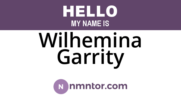 Wilhemina Garrity