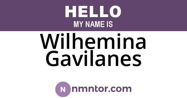 Wilhemina Gavilanes