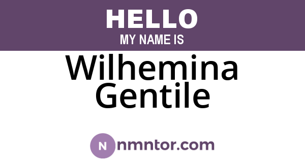 Wilhemina Gentile