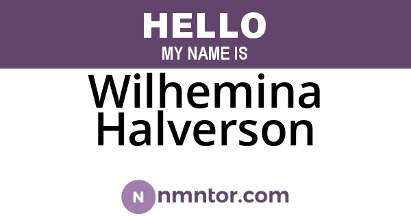 Wilhemina Halverson