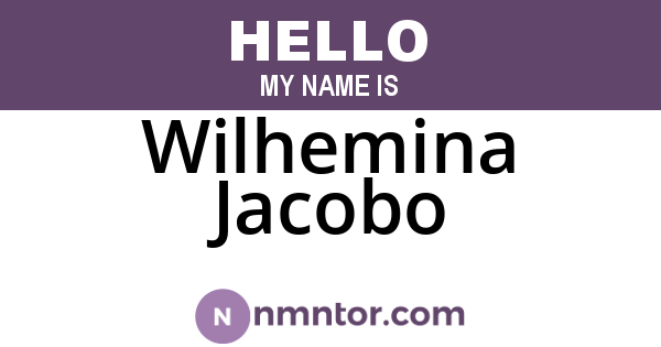 Wilhemina Jacobo