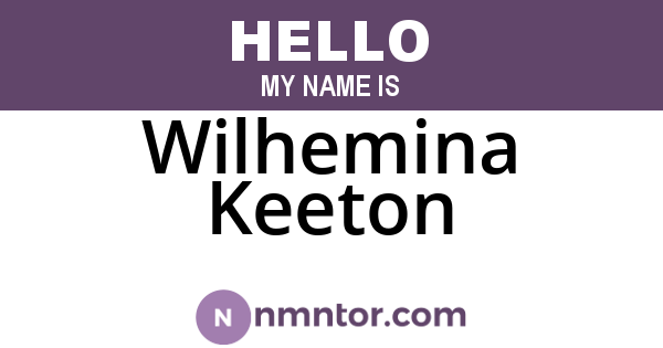 Wilhemina Keeton