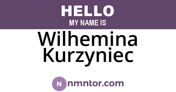 Wilhemina Kurzyniec
