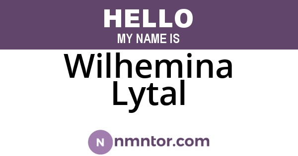 Wilhemina Lytal