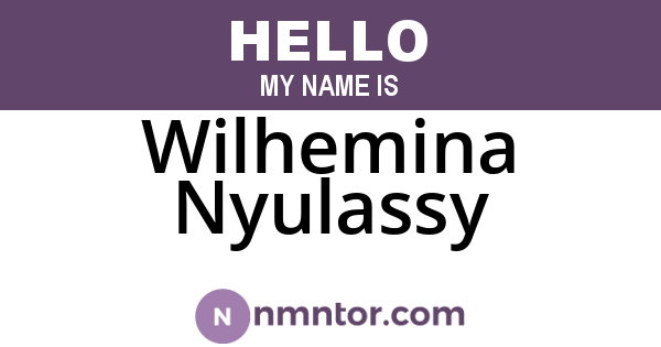 Wilhemina Nyulassy