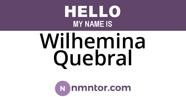 Wilhemina Quebral