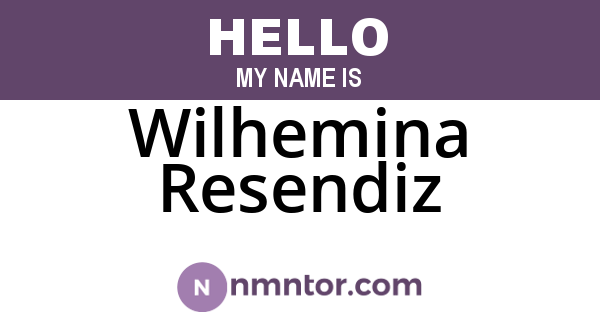 Wilhemina Resendiz