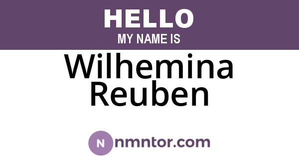Wilhemina Reuben