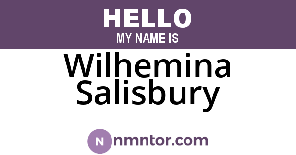 Wilhemina Salisbury