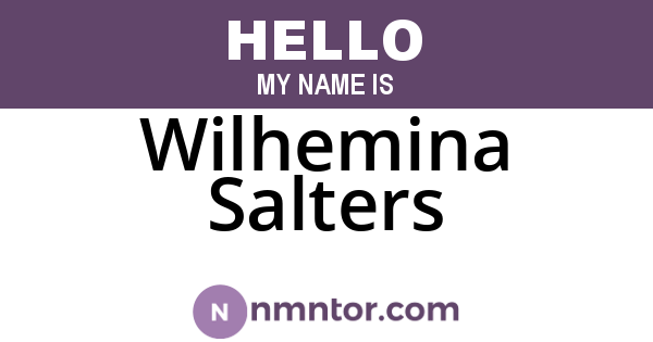 Wilhemina Salters
