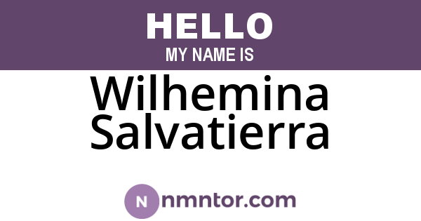 Wilhemina Salvatierra