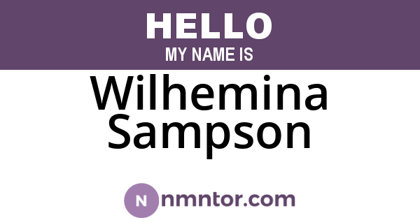 Wilhemina Sampson