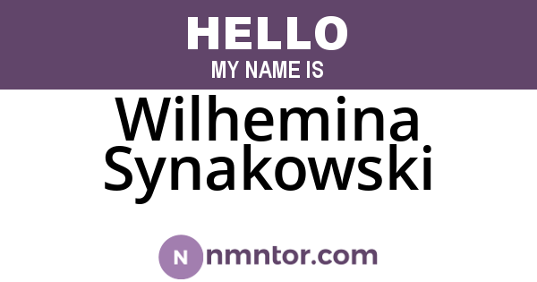 Wilhemina Synakowski