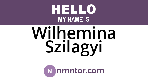 Wilhemina Szilagyi
