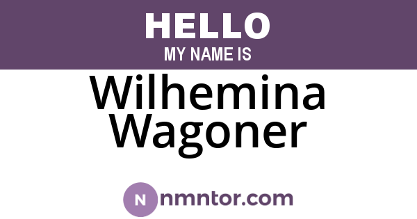 Wilhemina Wagoner