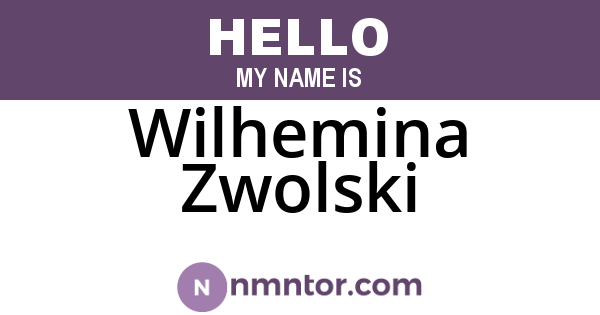 Wilhemina Zwolski