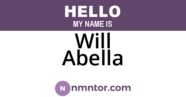 Will Abella