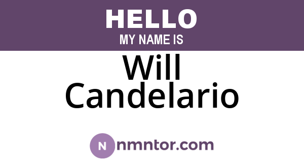 Will Candelario