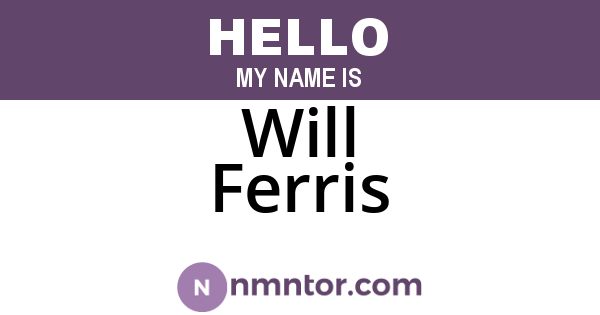 Will Ferris