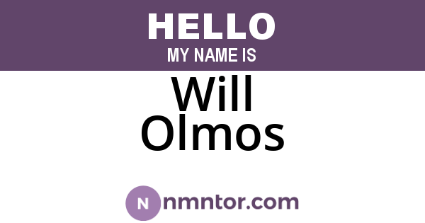 Will Olmos