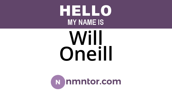 Will Oneill