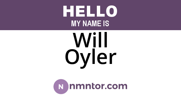 Will Oyler