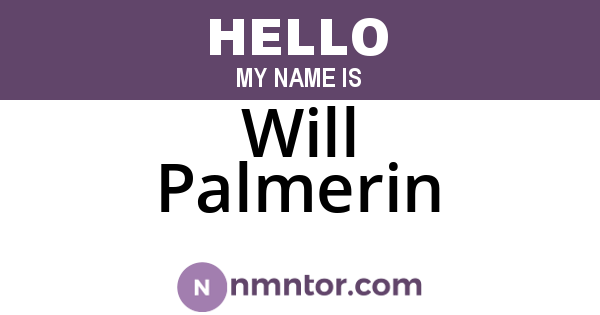 Will Palmerin