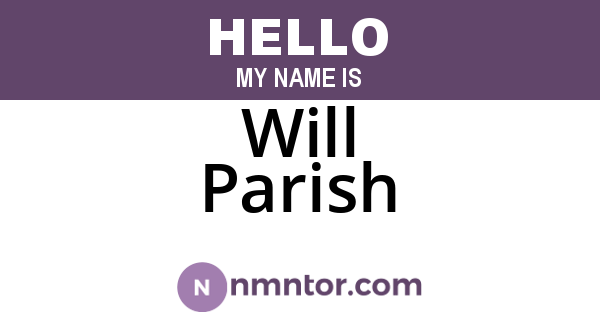 Will Parish