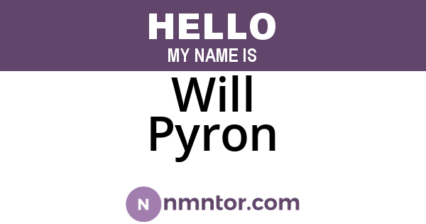 Will Pyron