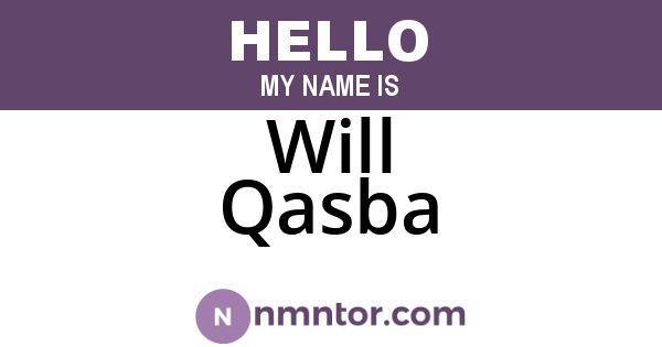 Will Qasba