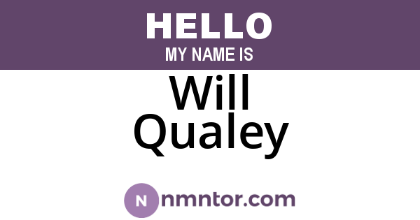 Will Qualey