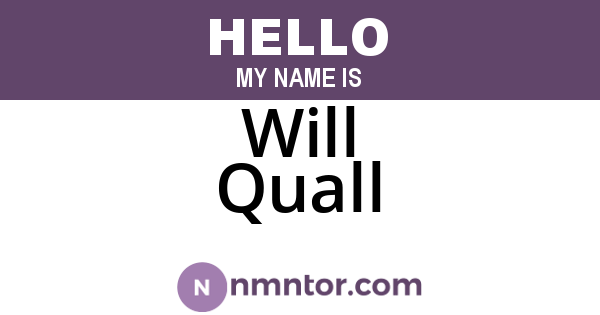Will Quall